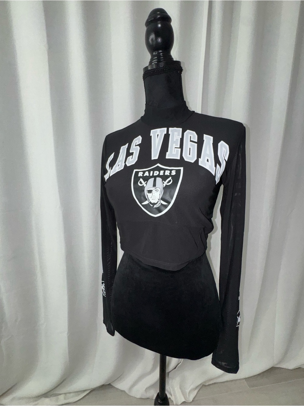 Las Vegas Raiders Black Long-Sleeve Women's Tee by (unbranded)